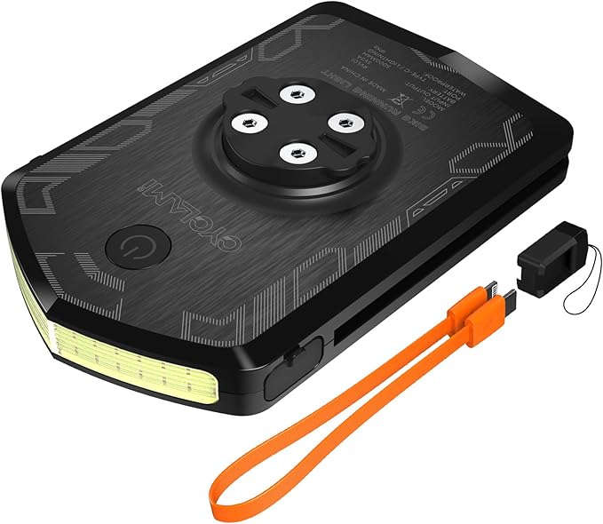 Bike Light Compatible with Garmin Bike Computer, 220° Wide-Angle for Being Seen, 5000mAh Daylight Compact Flashing-Light with 4 Modes, IPX6 Waterproof, Type-C Front Bicycle Light