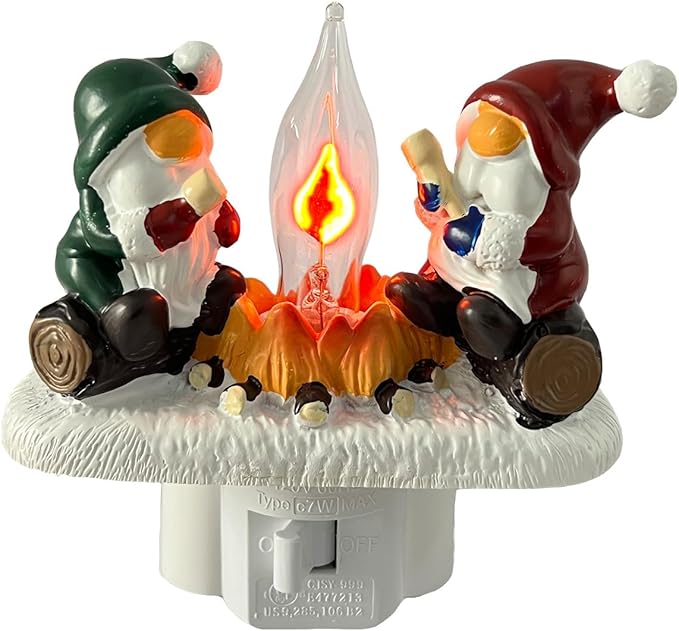 Christmas Night Light - Santa Decorations for Home, Christmas Santa Night Lights Plug into Wall - Decor Home Indoor Gnomes Nightlight Christmas Gifts for Family and Friends