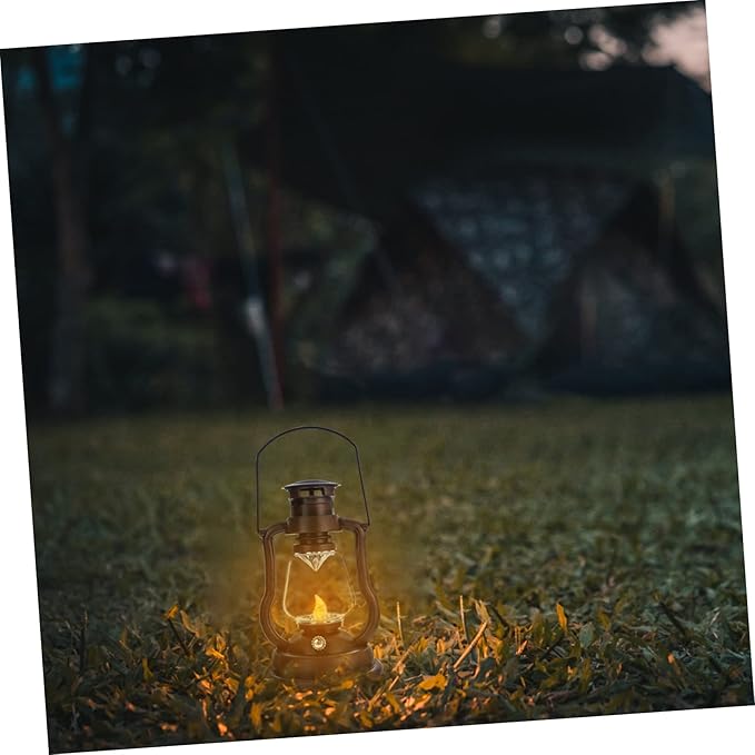 Creative Retro Kerosene Lantern Rechargeable Handheld Light for Home Decor Bars and Festivals Cozy Atmosphere Lamp Rustic Design Battery Not Included
