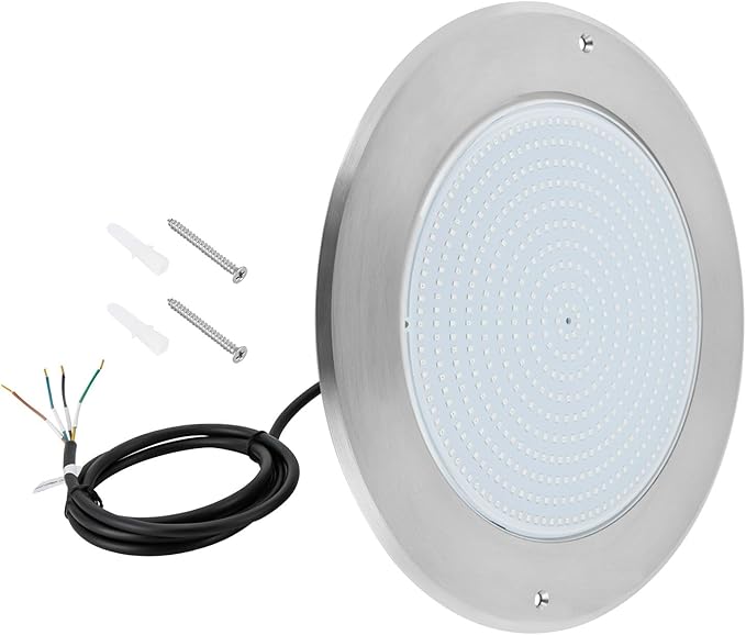 Eapmic 12V 45W Pool Light Underwater Color-Change LED Lights RGB IP68 Without Remote(45W,Style 3)