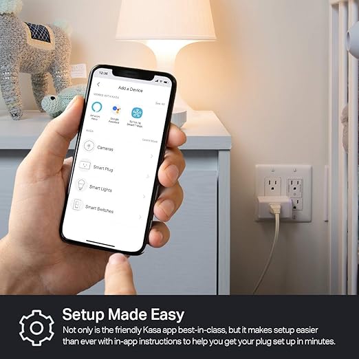 Kasa Smart Plug HS103P3, Smart Home Wi-Fi Outlet Works with Alexa, Echo, Google Home & IFTTT, No Hub Required, Remote Control,15 Amp,UL Certified, White, 3 Count (Pack of 1)