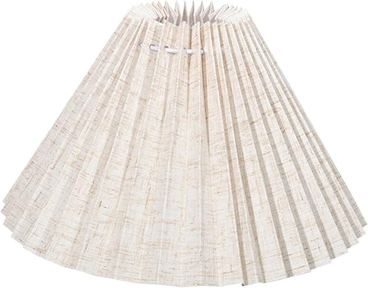 Generic Pleated Lampshade Desk Lamp Cover Modern Minimalist Easy Assembly Floor Light Cover Table Lamp Shade for Bedside Home Office, 39 Pleats