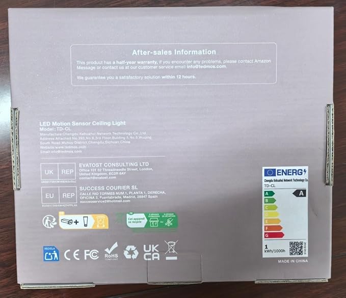 2 Pack Motion Sensor Rechargeable Ceiling Light with Remote, IP54 Waterproof 12000mAh Wireless Shower Light, Battery Operated Closet Light Sensored Indoor LED Overhead Lighting No Wiring for Garage