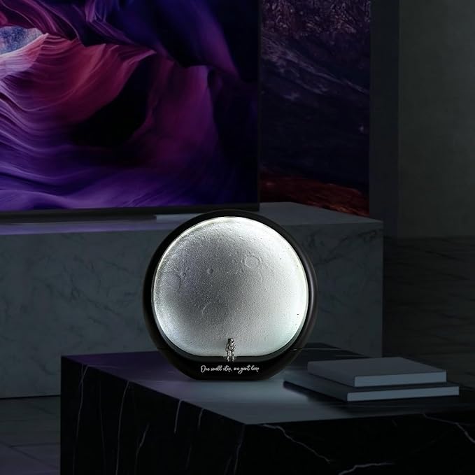 mamre Lunar Landing Moon Lamp Table Lamp Moon Night Light Space Astronaut Themed Gift for Anniversary Valentine's Day Birthday