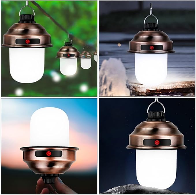 SUPVOX Led Camping Light for Tent 3 Dimming Levels Portable Rechargeable Lantern for Outdoor Activities