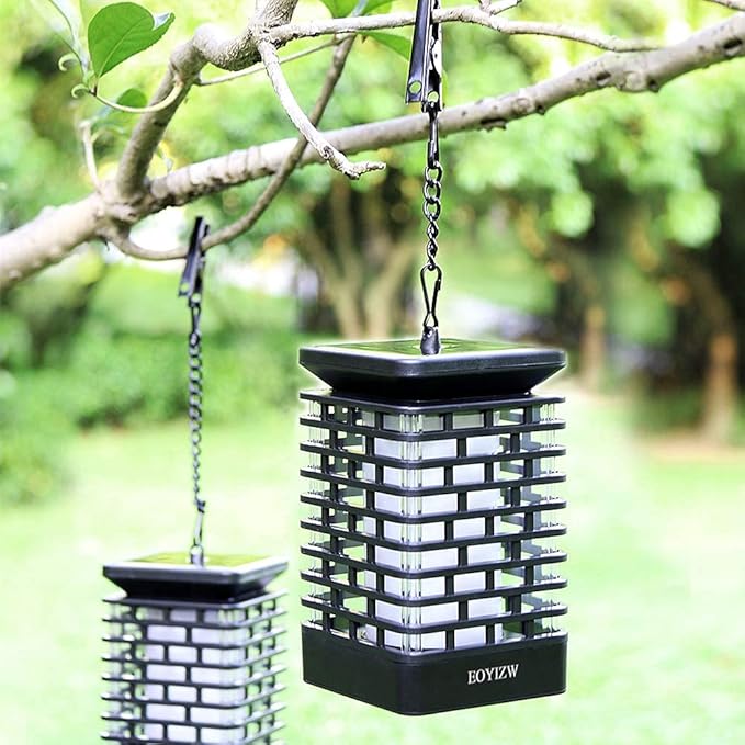 EOYIZW Solar Lights Outdoor, 99 LEDs Halloween Outdoor Lantern IP65 Waterproof Solar Garden Lights Decor for Halloween Garden Yard Porch Patio 2 Pack