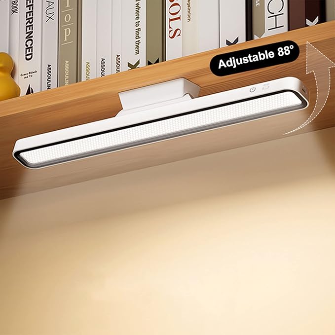Desk Light Bar 3000K to 6000K Adjustable Color Temperature Under Desk Lights LED Bright Rechargeable Magnetic Light Bar for Home Office,Reading,Bedroom,Home Office,Dorm,Shelf