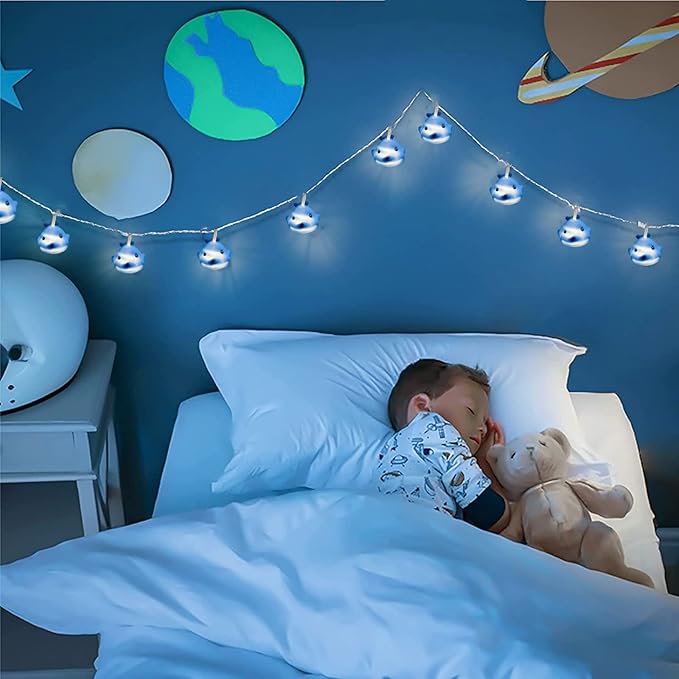 Cute Animal Dolphin String Lights,10 LED Dolphin Night Light Fairy Light Battery Operated for Children Bedroom Party Christmas Decoration (Dolphin)