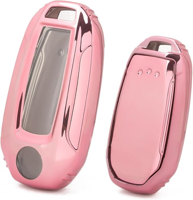 x xotic tech Pink TPU Key Fob Shell Full Cover Case,Compatible with Infiniti Q50 Q60 QX50 QX55 QX60 Smart Keyless Entry Key
