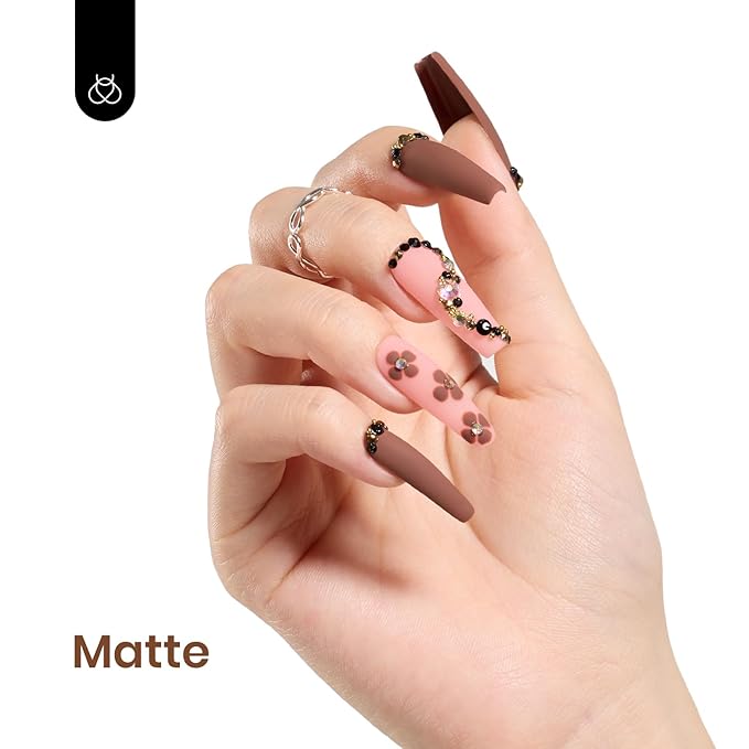 Beetles Brown Gel Nail Polish 15ml 0.51oz Chocolate Coffee Gel Polish Soak Off Uv LED Nail Lamp Fall Gel Polish Nail Art Manicure Salon DIY Home Gift for Women