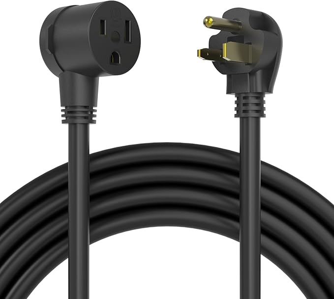 YESWELDER 20ft 250 Volt Welder Extension Cord 10 AWG Power Extension for Welding Machines， NEMA 6-50P to 6-50R