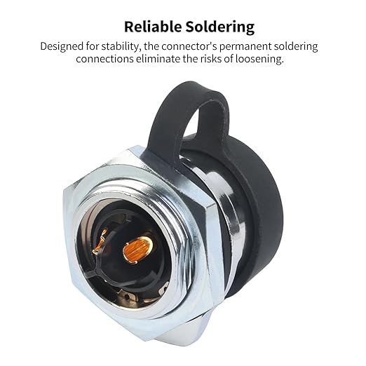 CNLINKO LP-20 3 Pin IP68 Waterproof Connector M20 Male Plug Female Socket Fast Locking 2-12 Pin Circular Connector for Stage Lighting Solar Panel Wiring(3 Pin)