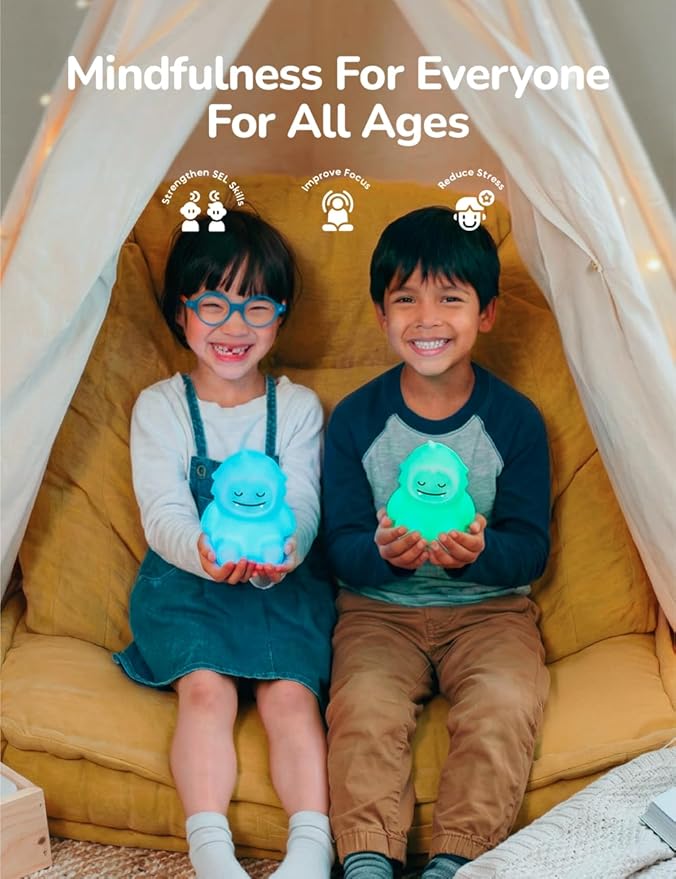 Breathing Pal 'Yoyo' - Mindfulness Breathing Light, Guided Visual Meditation Breathing Light, Anxiety Relief Items for Calm Down Corner/Meditation/Sleep Aid for Adult/Kid