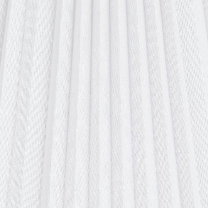Hardback Knife Pleated Empire Lamp Shade Brussels White Large 9" Top x 17" Bottom x 12.25" Slant x 11.75" High Spider with Replacement Harp and Finial Fitting - Springcrest