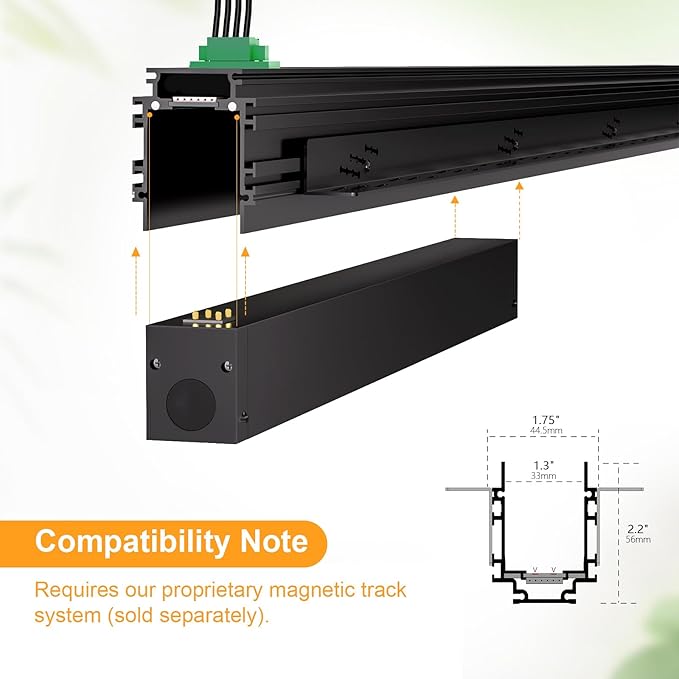 2 Pcs Magnetic Floodlight Track Head, 24V 15W LED Lamp for Track Light, Dimmable Linear Floodlight with APP & Remote Control, Adjustable 3000K-6000K Color Temperature, for Ceiling Lighting