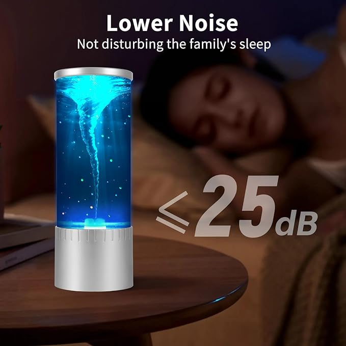 Tornado Lamp & Night Light - Mesmerizing Motion & Soft Glow for Relaxation and Ambiance