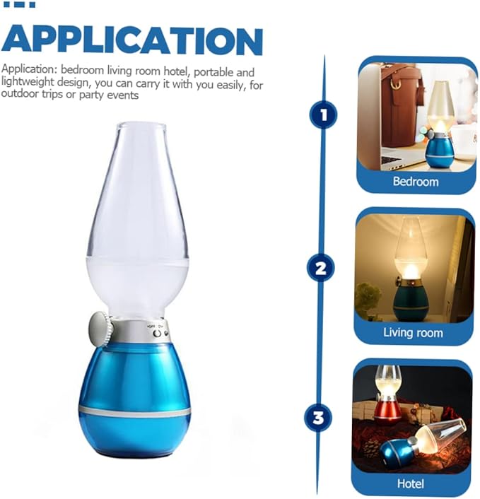 Handheld Rechargeable Retro Light Multi-Functional Led Lamp for Indoor Decorative Lighting Random Color