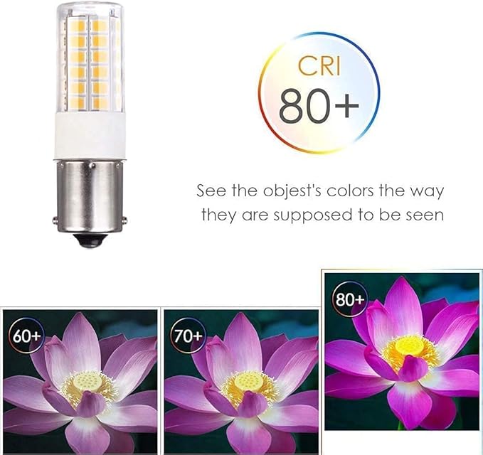 BA15s Single Contact Bayonet LED 12V S8 1141 1156 LED Light Bulb 3W 2700K-3000K for Outdoor Landscape Lighting Path Deck Lights RV Lights Warm Color 6pcs