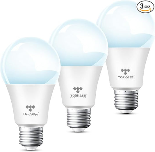 Dusk to Dawn Light Bulbs Outdoor, 13W(100W Equivalent), 6000K Daylight, Automatic On/Off Outdoor Security Light, Sensor A19 E26 Bulbs Photocell for Wall lamp Porch Garage Yard, Christmas Gifts 3Pack