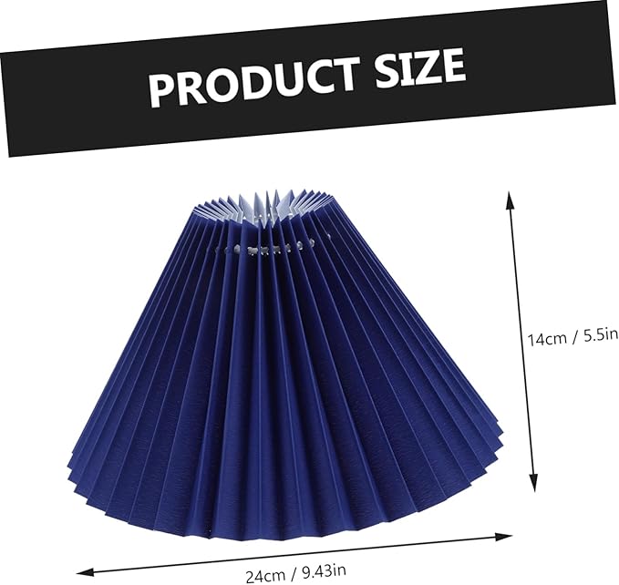 DOITOOL 1pc Pleated Light Shade Stylish Lampshade for Table Wall Lights Unique Decorative Cover for Creating Cozy Atmosphere Any Room