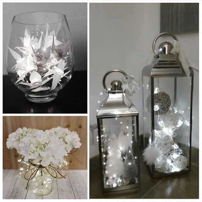 SOCO 12 Pack Fairy Lights Battery Operated, 7ft 20 Led Mason Jar Lights, Waterproof Fireflynew