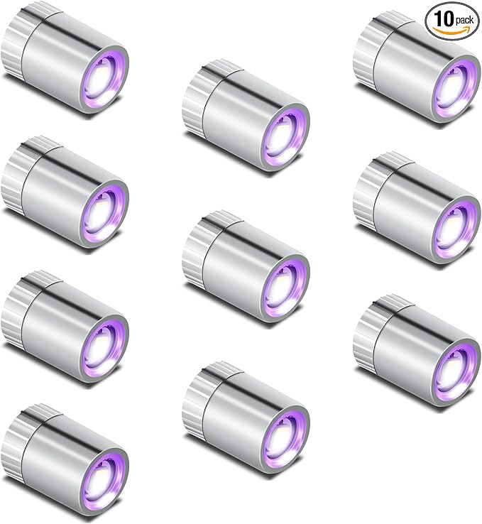 Mini LED Lights, 10 PCS Small Spotlight Battery Operated Tiny SMD Lamp for DIY Craft & Creative Decor. Perfect for Miniatures, Displays, and Custom Projects (Purple)