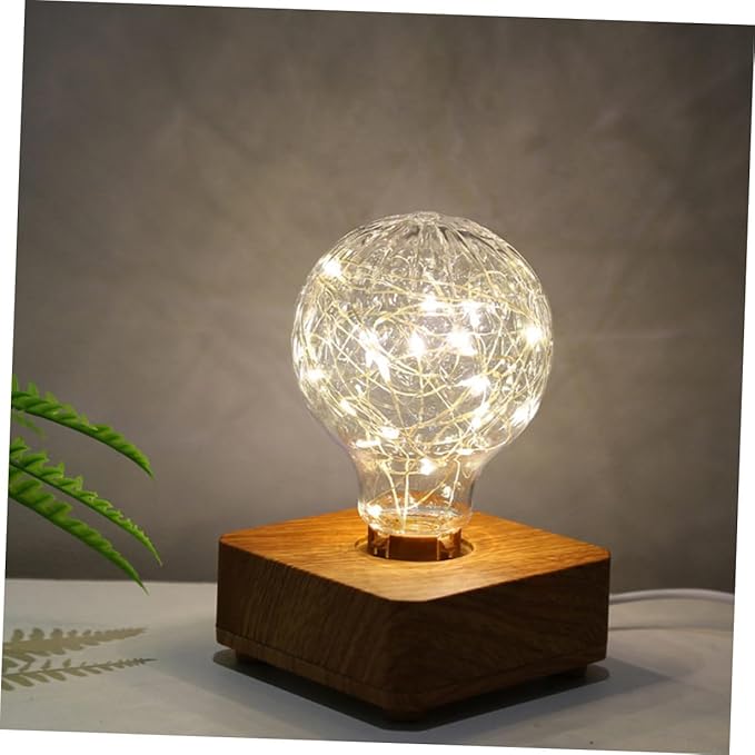 USB Rechargeable Wooden LED Night Lamp for Bedroom Bedside Desk Warm Light Table Lamp for Dorm Decor and Home Ambiance Portable and Easy to Use Bedside Decor