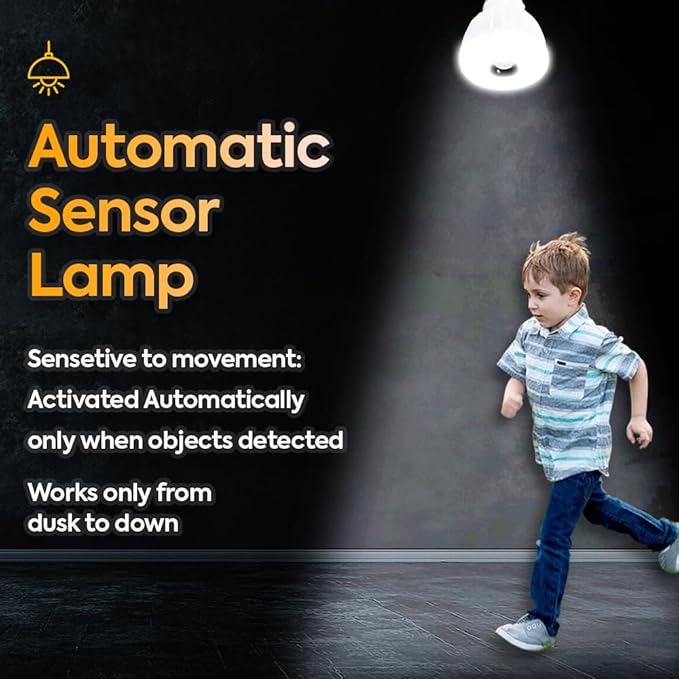 Bright Night Light LED Motion and Light Sensor AC Outlet Plug-in PIR Automatic Lamp Plug Into Wall Dusk to Dawn 5W Bedroom Garage Stairway Basement Hallway