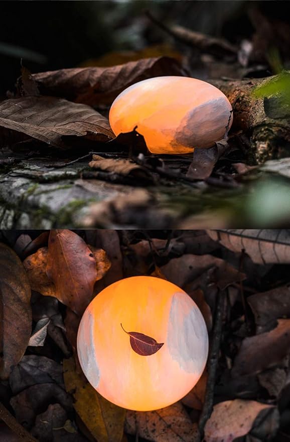 Selenite Lamp Hand Carved Stone Lamp Rechargeable Taplights Selenite Crystal Light with Dimmer (White/Warm/Yellow) for Bedroom Healing Natural Crystal Light (1 Piece, Round Taplight)