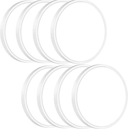 slochi 8Pack LED Flush Mount Ceiling Light Fixture, 9 Inch 18W, 2200LM, Super Slim 0.7 Inch, 3000K-6500K Adjustable Low Profile LED Ceiling Lights for Bathroom, Closet, Hallway(White)