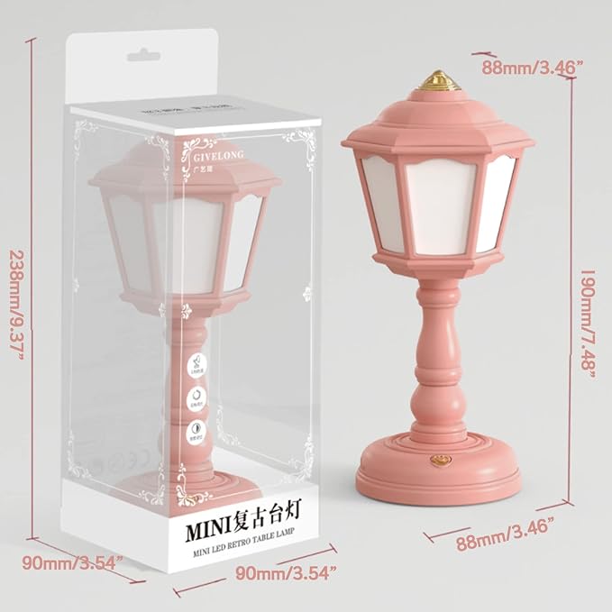 LED Desk Lamp Eye-Protection USB Charging Table Lamp Street Lamps Design Night Lights Bedside Desk Light Room Decor Night Lights For Bedroom Street Lamps Design Night Lights Touch-Dimmable
