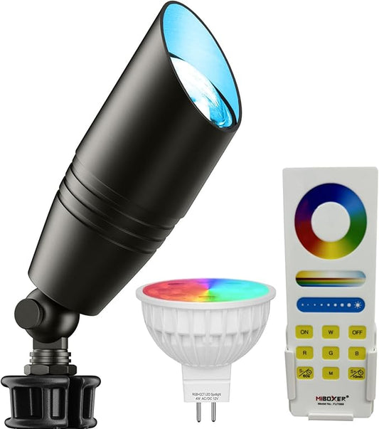 RGB Low Voltage Landscape Spotlights, 12V Smart Color Changing