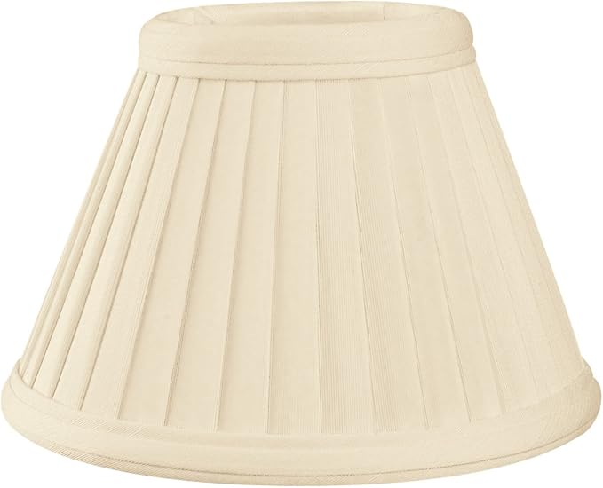 Royal Designs, Inc. CS-112EG Pleated Empire Chandelier Shade, 3 x 6 x 4.25, Eggshell