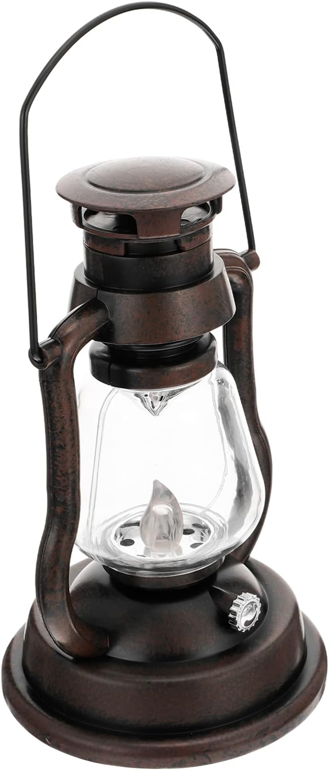 IMIKEYA 1pc Retro Kerosene Lamp Rechargeable Vintage Lantern for Home Decor Cozy Atmosphere for Bars Hotels and Festive Celebrations Battery Not Included