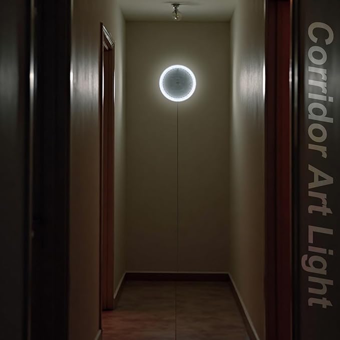 3D Moon Lamp – 3D Printed PLA Floating Moon, APP & Manual Control, RGB Music-Sync, Desktop & Wall-Mountable Night Light for Home, Kids, Party (Bitcoin 8.6lnches)