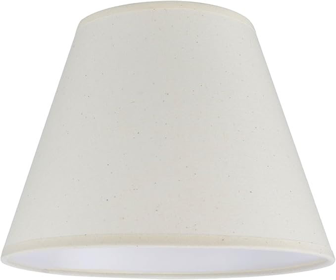 Aspen Creative 32029A Transitional Hardback Empire Shape Spider Construction Lamp Shade in Ivory, 9" wide (5" x 9" x 7")