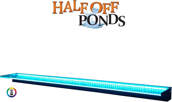 HALF OFF PONDS Sheer Elegance 60" Color Changing Lighted Acrylic Spillway - SE60CC-HOP