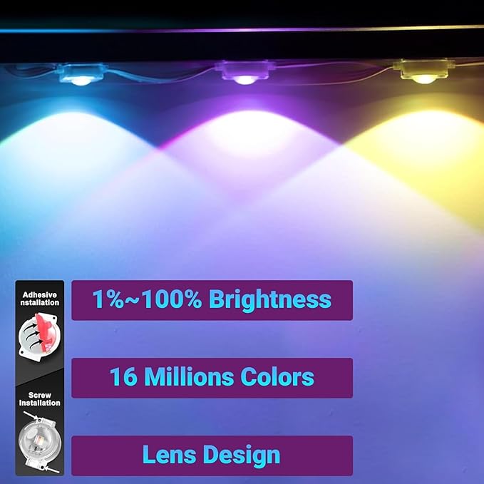 Permanent Outdoor Lights IP67 Waterproof Smart RGB,Music Sync,Timing Function,Remote Control for All Holiday Decor Decorations Light (200FT Permanent Outdoor Lights)