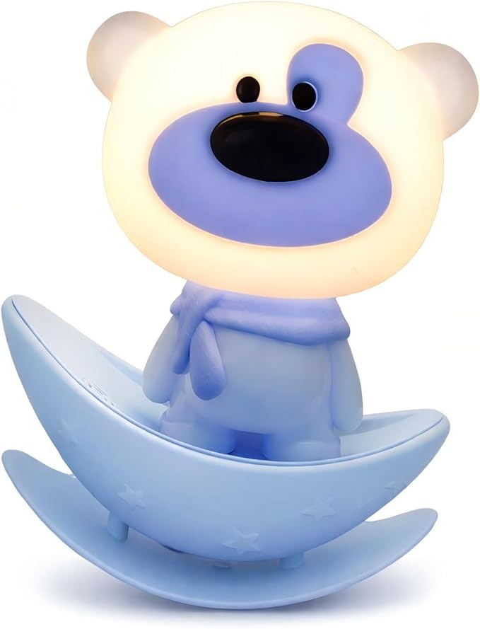 Night Lights for KidS,Rechargeable Nursery Night light,Small Lamps for Baby Nursery,Bluey Lamp Bear, Soft Warm Light,Breastfeeding,Sleep Aid,Cute Easter Gifts for Baby Toddler Kids Boys Girls