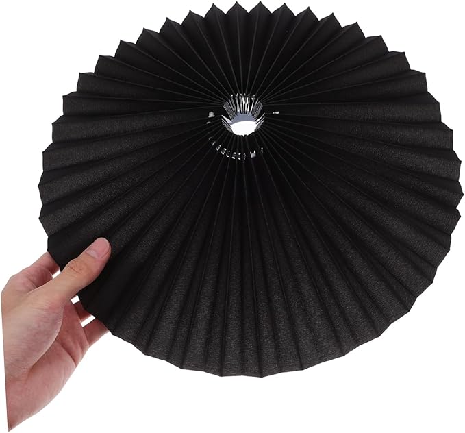 Homoyoyo Pleated Fabric Lampshade for Desk Lamp Small Table Lamp Cover Modern Lampshade for Home Decor