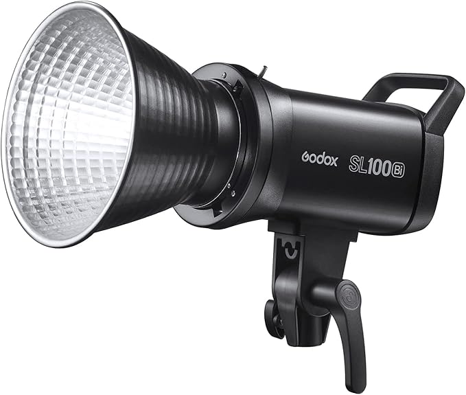 Godox SL100Bi 100W Bi-Color LED Video Light, 32100Lux@1M with APP Control, 2800K-6500K CRI/TLCI 96+/97+ Studio Light, 11 FX Effects Studio LED Continuous Video Light Bowens Mount