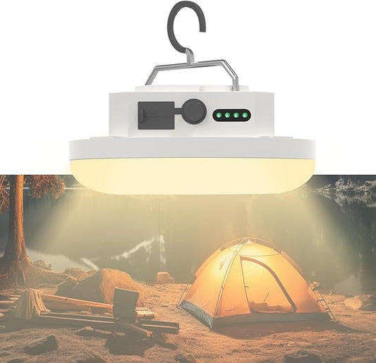 10500mAh 4000 Lumen Camping Lights 3 Light Mode Portable LED Camping Lantern Rechargeable 30W Magnetic Hanging with Battery Level Display Tent Light Outdoor Flashlight Power Outage Emergency Lighting