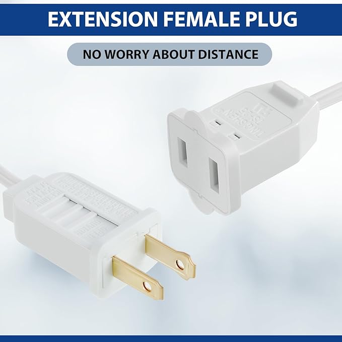 Leelosp 1 Pack Accessory Cord with 5 Milky White LED Light Bulb and Female Plug, Compatible with Department 56 Christmas Village, 13 Ft UL Certification Christmas Village Light Replacement Cord
