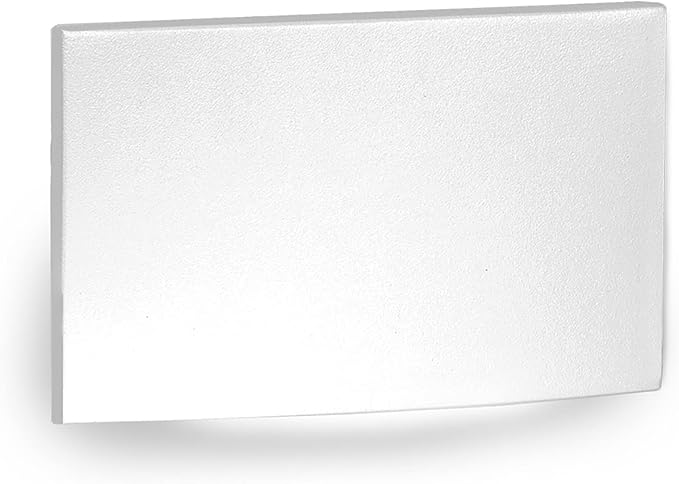 WAC Landscape Lighting, LED 12V Horizontal Scoop Indoor or Outdoor Step and Wall Light 2700K Warm Built-in LED in White