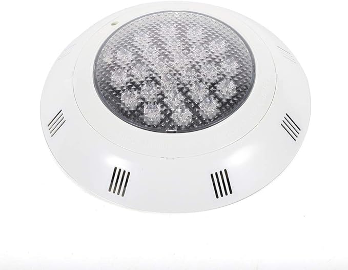 24W 12V LED Pool Light 2400LM RGB Color-Changing Waterproof IP68 Underwater LED Lights 90° Swimming Pool Fountain Pond Colorful Lamp with Remote Controller