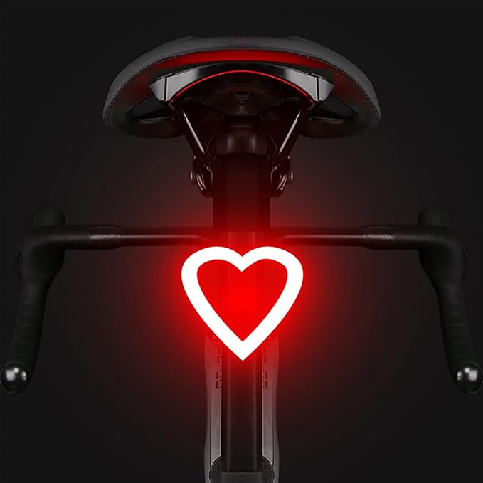 Rechargeable Bike Tail Light LED Bicycle Rear Light Cycling Night Essential Bright Seat Back Safety Lamp 5 Modes Warning Waterproof Flash MTB Light for Men Women Kids
