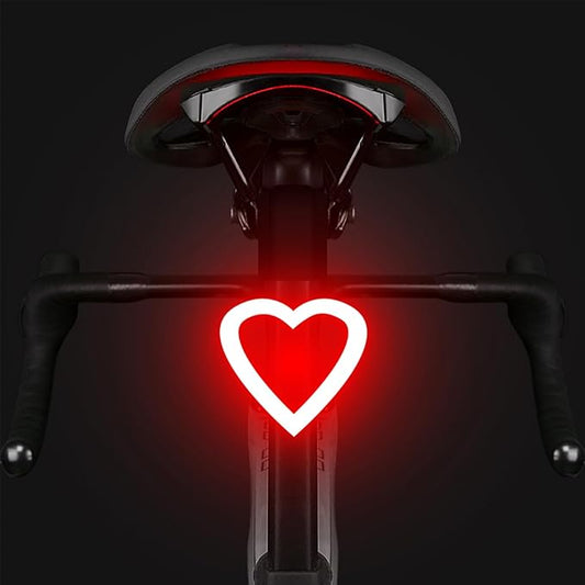 Rechargeable Bike Tail Light LED Bicycle Rear Light Cycling Night Essential Bright Seat Back Safety Lamp 5 Modes Warning Waterproof Flash MTB Light for Men Women Kids