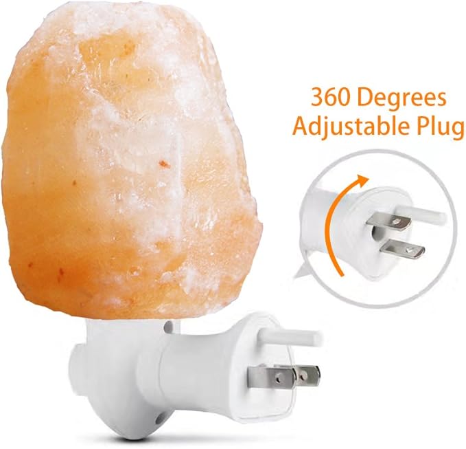 Himalayan Salt Lamp Night Light & USB Himalayan Salt Lamp 7 inches Night Light with Remote Control