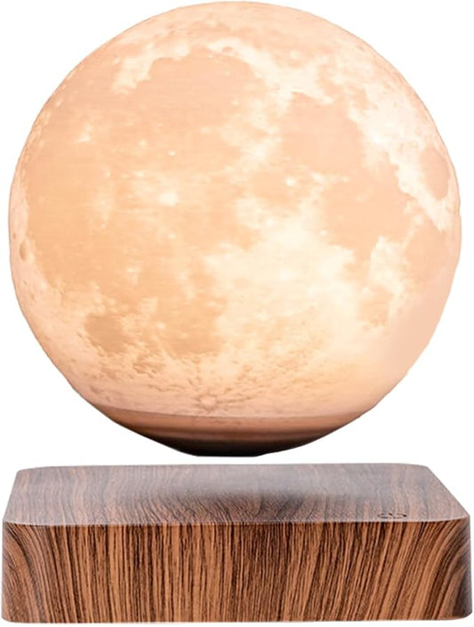 3D Printing Levitating Moon Lamp, 3 Colors Modes Moon LampHas for Home, Office Decor, Creative Gift Magnetic Floating Moon Lamp Night Light