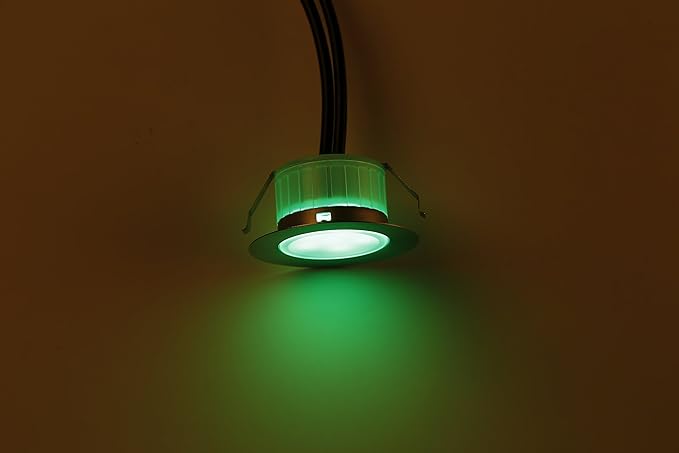 FVTLED LED Deck Lighting, 1pcs Φ1.22 Low Voltage LED Step Light Waterproof Decor Recessed Lamps Color Changing Light